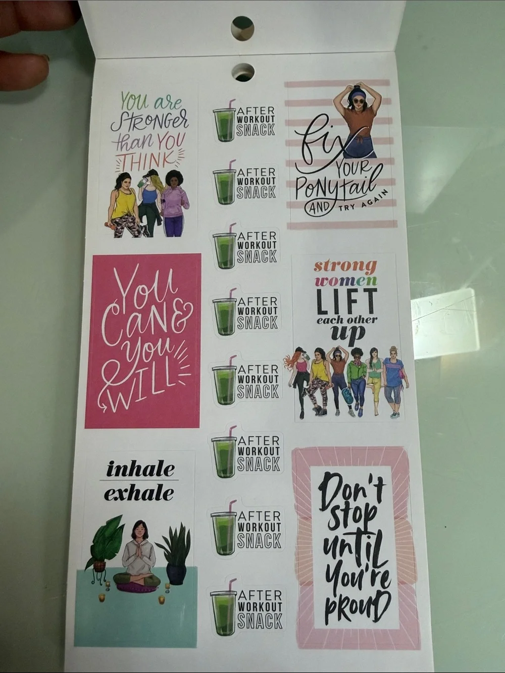 The Happy Planner Fitness Sticker Pack - Multicolor